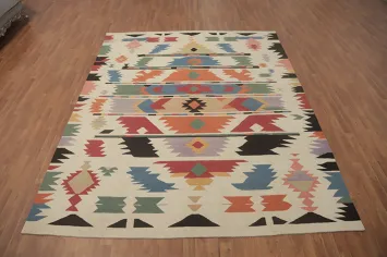 Geometric Kilim Oriental Area Rug 8x10