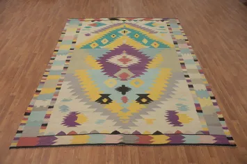 Vegetable Dye Kilim Oriental Area Rug 8x10