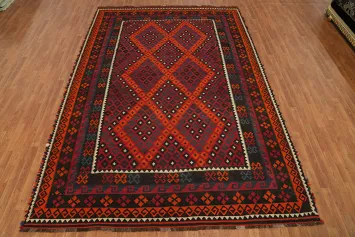 Vegetable Dye Kilim Oriental Area Rug 8x12
