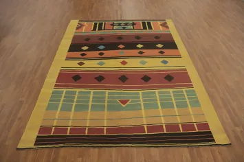 Geometric Kilim Oriental Area Rug 8x11