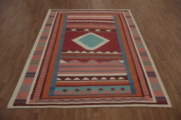 Geometric Kilim Oriental Area Rug 8x10