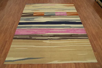 Flat Weave Wool Kilim Oriental Area Rug 8x10