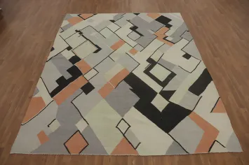 All-Over Geometric Kilim Oriental Area Rug 8x10