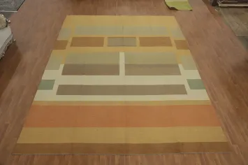 Vegetable Dye Kilim Modern Large Rug 12x16