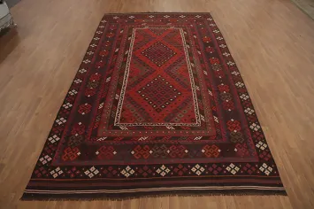Vegetable Dye Kilim Oriental Area Rug 8x14