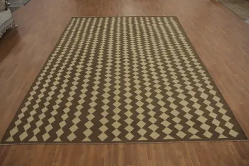 All-Over Geometric Kilim Oriental Area Rug 10x13