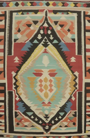 Geometric Kilim Oriental Area Rug 8x11