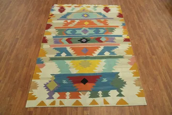 Geometric Kilim Oriental Area Rug 6x9