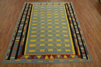 Trellis Wool Kilim Oriental Area Rug 8x10