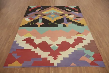 Multicolor Wool Kilim Oriental Area Rug 8x10