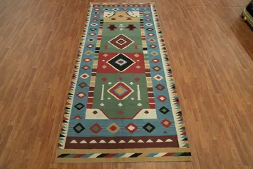 Colorful Tribal Kilim Oriental Area Rug 5x12