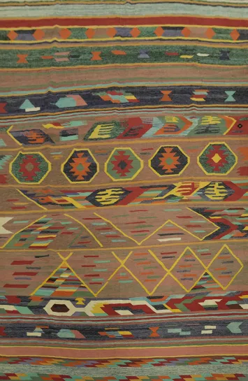 Tribal Kilim Oriental Area Rug 9x13