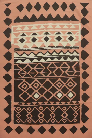 Pink Geometric Kilim Oriental Area Rug 8x11