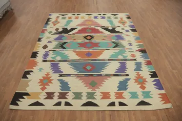 Geometric Kilim Oriental Area Rug 8x10