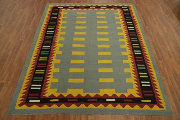 Wool Gray Kilim Oriental Area Rug 8x10