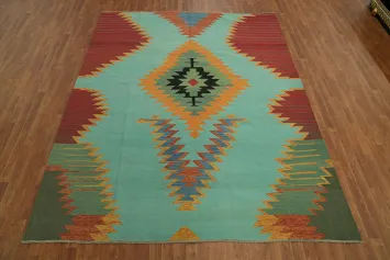 Geometric Kilim Oriental Area Rug 8x10