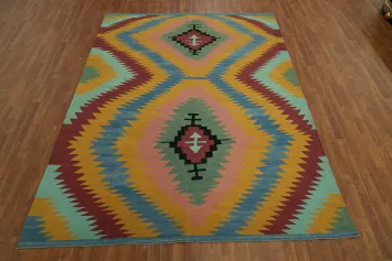 Geometric Kilim Oriental Area Rug 7x10
