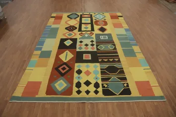 Geometric Kilim Oriental Area Rug 9x12