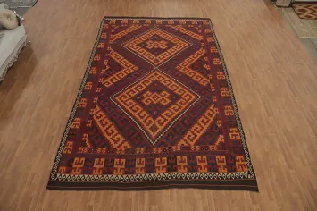 Tribal Kilim Vegetable Dye Large Rug 10x16