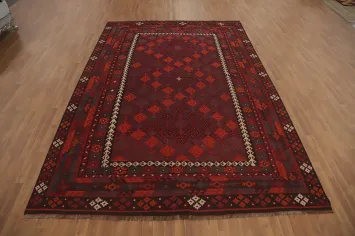 Tribal Kilim Vegetable Dye Wool Area Rug 8x13