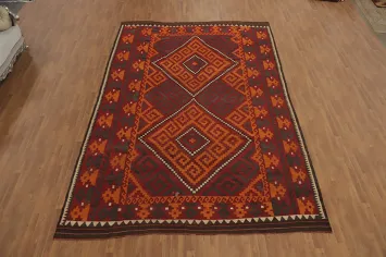 Vegetable Dye Kilim Oriental Large Rug 10x14