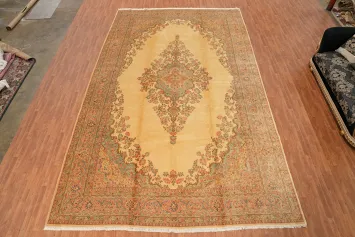 Vegetable Dye Kerman Persian Large Rug 12x19
