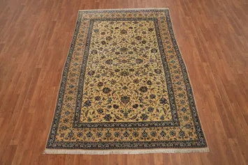 Vegetable Dye Masterpiece Isfahan Persian Area Rug 5x8