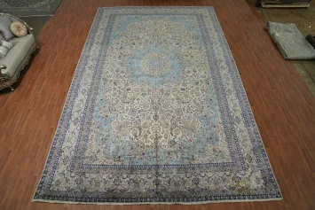 Antique Vegetable Dye Nain Persian Large Rug 13x21