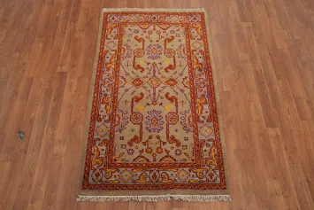 Handmade Wool Oushak Indian Rug 3x5