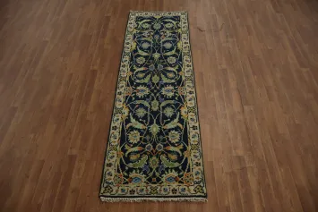 Luxury Oushak Runner Rug 3x8 with Classic Ornate Floral Patterns