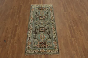 Geometric Heriz Serapi Indian Rug 3x6