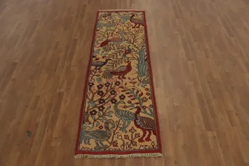 Animals Pictorial Ziegler Indian Runner Rug 3x8