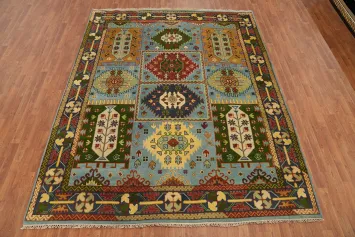 Geometric Kazak Indian Area Rug 8x10