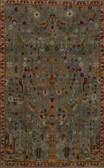 Nature’s Symphony: Artful Flora Inspired Ziegler Area Rug 9x12