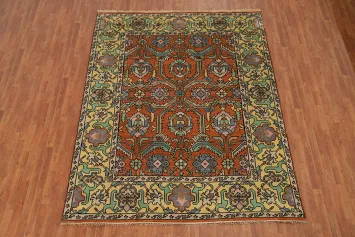 Orange Wool Oushak Indian Area Rug 8x10