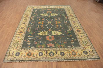 Handmade Oushak Indian Area Rug 9x12