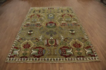 Handmade Wool Oushak Large Area Rug 9x12