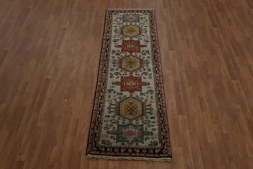 Elegant Tribal Patterned Runner Rug for Graceful Hallways 3x8