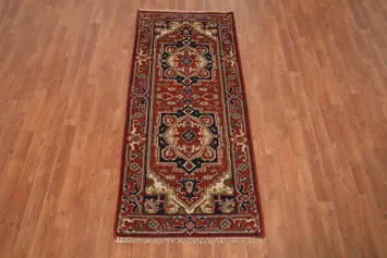 Geometric Heriz Serapi Indian Rug 3x6