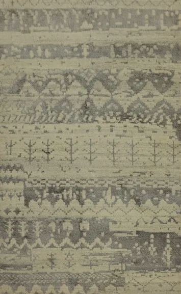 Geometric Wool Moroccan Indian Area Rug 5x8