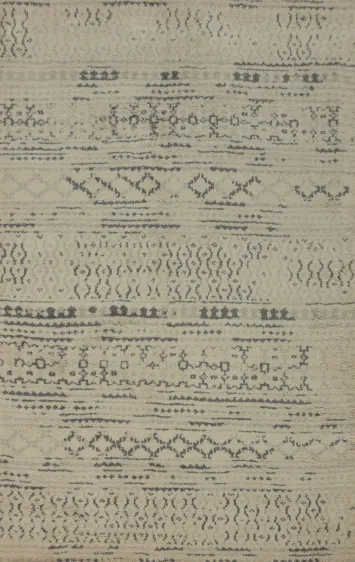 Earth Tone Wool Moroccan Indian Area Rug 5x8