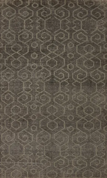 Geometric Wool Moroccan Indian Area Rug 5x8