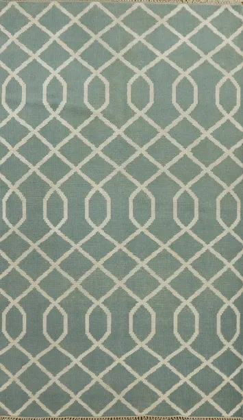 Handmade Wool Moroccan Area Rug 5x8