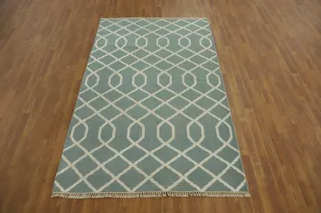Handmade Wool Moroccan Area Rug 5x8