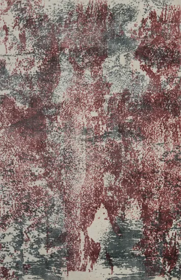 Handmade Modern Abstract Indian Rug 4x6