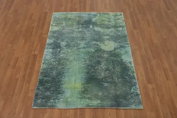 Contemporary Abstract Indian Rug 4x6