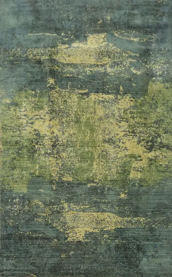 Modern Abstract Indian Area Rug 5x8