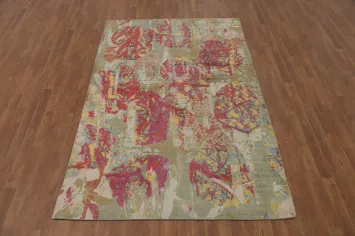All-Over Modern Abstract Living Room Area Rug 5x8