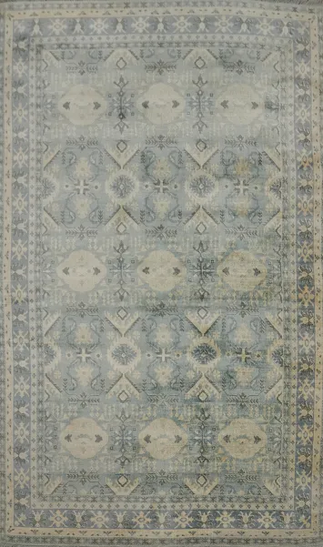 Geometric Oushak Oriental Area Rug 7x10
