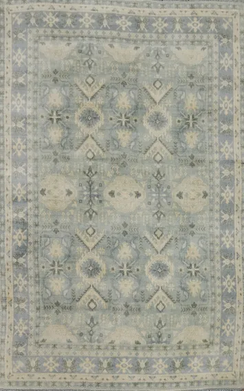 Geometric Oushak Oriental Area Rug 6x8